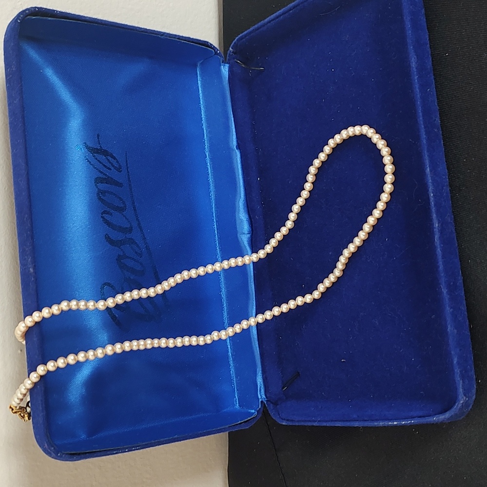 14k GF Pearls Vintage Genuine Classic Freshwater Pearl Necklace 20" - Picture 5 of 10